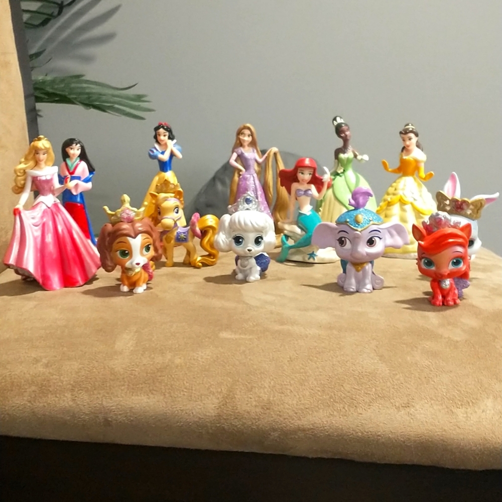 Princess and there pets figurines